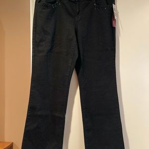 INC Women size 14  Black Denim